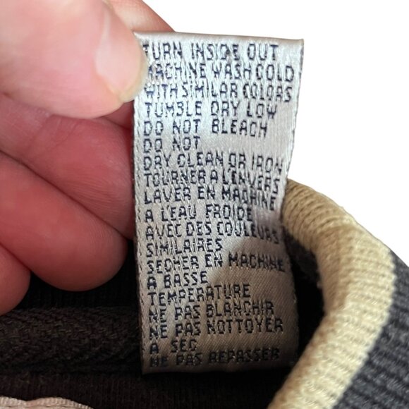 Danaggers Vtg 90's St. Moritz Switzerland Embroidered Sweatshirt Dark Gray Large - Picture 9 of 10